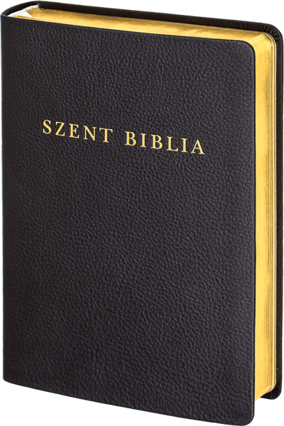 Szent Biblia, Károli (1908, 2021), nagy méret, bőrkötés, arany élmetszés